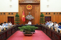 Phó Thủ tướng Trần Hồng Hà chủ trì buổi làm việc. (Ảnh: TTXVN)