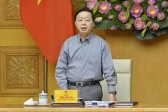 Phó Thủ tướng Trần Hồng Hà chủ trì cuộc họp. (Ảnh: Minh Đức/TTXVN)