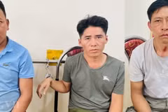 Các đối tượng trong đường dây mua bán ma túy liên tỉnh. ( Nguồn: Đài Phát thanh-Truyền hình Lào Cai)
