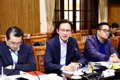 Thứ trưởng Ngoại giao Đỗ Hùng Việt, Tổ trưởng Tổ công tác liên ngành chủ trì cuộc họp. (Ảnh: Lâm Khánh/TTXVN)