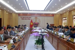 Một phiên họp của Ủy ban Nhân dân tỉnh Lâm Đồng. (Nguồn: Công thông tin điện tử tỉnh Lâm Đồng)