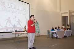 Đại sứ Mai Phước Dũng phát biểu tại Lễ khai mạc Đại hội thể thao Văn Lang Sports Competition 2023 ngày 12/2. (Ảnh: Lê Dương/TTXVN)