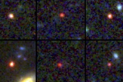 Kính viễn vọng James Webb chụp được hình ảnh của 6 thiên hà khổng lồ. (Nguồn: NASA)