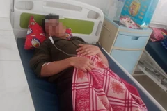 Anh M. đang được điều trị tại Bệnh viện Đa khoa vùng Tây Nguyên. (Nguồn: Báo Thanh niên)