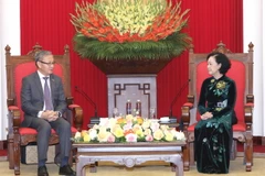 Quang cảnh buổi tiếp. (Ảnh: Phương Hoa/TTXVN)