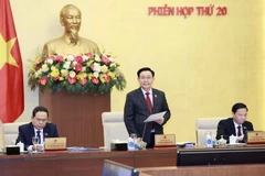 Chủ tịch Quốc hội Vương Đình Huệ phát biểu khai mạc. (Ảnh: Doãn Tấn/TTXVN)