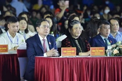 Phó Chủ tịch Thường trực Quốc hội Trần Thanh Mẫn dự Lễ khai mạc Ngày hội Du lịch Văn hóa tỉnh Sơn La. (Ảnh: Minh Đức/TTXVN)