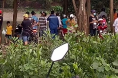 Nơi xảy ra vụ người đàn ông tử vong bất thường trên bãi đất trống ở khu phố Bình Quới B, phường Bình Chuẩn, thành phố Thuận An, tỉnh Bình Dương. (Nguồn: VOV)