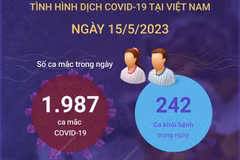 [Infographics] Cập nhật tình hình dịch COVID-19 ở Việt Nam ngày 15/5