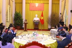 Phó Chủ tịch nước Võ Thị Ánh Xuân phát biểu. (Ảnh: Văn Điệp/TTXVN)