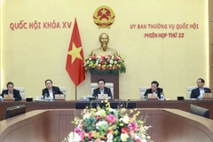 Chủ tịch Quốc hội Vương Đình Huệ phát biểu. (Ảnh: Doãn Tấn/TTXVN)