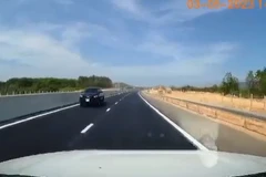 Tuyến đường bộ cao tốc Phan Thiết-Dầu Giây đoạn qua tỉnh Bình Thuận. (Ảnh: Dương Giang/TTXVN)