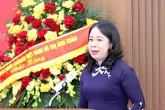 Phó Chủ tịch nước Võ Thị Ánh Xuân phát biểu chỉ đạo. (Ảnh: An Đăng/TTXVN)