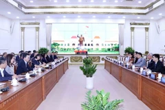 Quang cảnh buổi tiếp. (Ảnh: Xuân Khu/TTXVN)