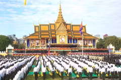 Toàn cảnh lễ míttinh. (Ảnh: Hoàng Minh/TTXVN)