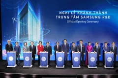 Trung tâm Nghiên cứu và Phát triển (R&D) Samsung chính thức được khánh thành. (Ảnh: Minh Sơn/Vietnam+)