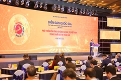 Phó Thủ tướng Vũ Đức Đam phát biểu chỉ đạo tại sự kiện. (Ảnh: Minh Sơn/Vietnam+)
