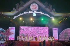 Chương trình biểu diễn nghệ thuật tại Lễ khai mạc Tuần Văn hóa-Du lịch Măng Đen 2022, tại thị trấn Măng Đen, huyện Kon Plông, tỉnh Kon Tum. (Ảnh: Khoa Chương/TTXVN)