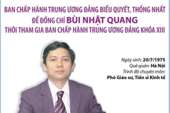 Biểu quyết, thống nhất để ông Bùi Nhật Quang thôi tham gia BCHTW