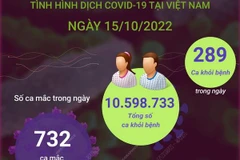 [Infographics] Tình hình dịch COVID-19 tại Việt Nam ngày 15/10