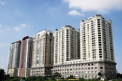 Khu chung cư căn hộ cao cấp trên đường Lê Đại Hành, quận 10, Thành phố Hồ Chí Minh. (Ảnh: Hồng Đạt/TTXVN)