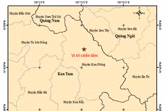 Một trận động đất xảy ra ở huyện Kon Plông, tỉnh Kon Tum ngày 6/11 vừa qua. (Nguồn: Trung tâm báo tin động đất và cảnh báo sóng thần)