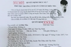 Quyết định truy nã đối với Lê Đức Tân. (Nguồn: cand.com.vn)