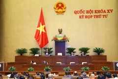 Quanh cảnh một phiên họp tại Kỳ họp thứ 4, Quốc hội khóa XV. (Ảnh: Văn Điệp/TTXVN)