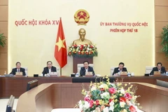 Chủ tịch Quốc hội Vương Đình Huệ phát biểu. (Ảnh: Doãn Tấn/TTXVN)