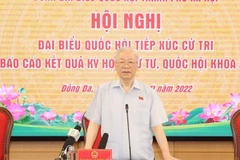 Tổng Bí thư tiếp xúc cử tri các quận Đống Đa, Ba Đình và Hai Bà Trưng 