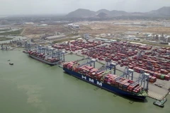 Một góc cảng biển Cái Mép-Thị Vải. (Ảnh: Đoàn Mạnh Dương/TTXVN)