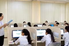Đại học Quốc gia Hà Nội tổ chức thi đánh giá năng lực. (Ảnh: TTXVN)