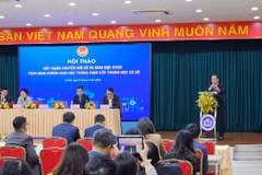 Tiến sỹ Trần Thế Cương, Thành ủy viên, Giám đốc Sở Giáo dục và Đào tạo Hà Nội phát biểu chỉ đạo tại Hội thảo. (Ảnh: PV/Vietnam+)