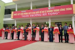 Ngôi trường hy vọng thứ hai của Samsung được đặt tại Thái Nguyên. (Ảnh: T.H/Vietnam+)