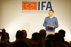 Thuyết trình tại sự kiện. (Ảnh: Tùng Lâm/Vietnam+)