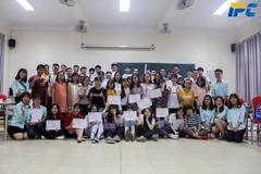 Các sinh viên tham dự Khóa đào tạo về Đổi mới sáng tạo và Sở hữu trí tuệ do Câu lạc bộ Sở hữu trí tuệ trường Đại học Ngoại thương tổ chức. (Nguồn: FTU) 