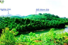 Quang cảnh đồi Mom Gà - nơi sẽ xây dựng Tháp Hùng Vương. (Nguồn: DenHung.org.vn)