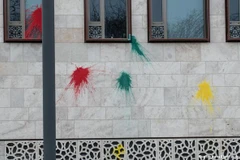 Đại sứ quán Thổ Nhĩ Kỳ sau vụ tấn công. (Nguồn: dw.com)