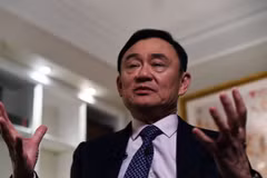 Cựu Thủ tướng Thái Lan Thaksin Shinawatra. (Nguồn: AFP/TTXVN)