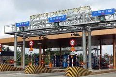 Trạm thu phí BOT Sóc Trăng trong những ngày Tết. (Ảnh: Trung Hiếu/TTXVN)