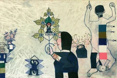 Một tác phẩm trưng bày tại triển lãm. (Nguồn: Ban tổ chức)