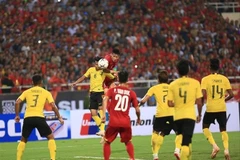 Mặc dù có tỷ lệ kiểm soát bóng vượt trội, nhưng đội Malaysia vẫn không tránh được thất bại trước tuyển Việt Nam thi đấu xuất sắc. (Ảnh: Trọng Đạt/TTXVN)