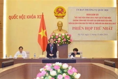 Phó Chủ tịch Thường trực Quốc hội Tòng Thị Phóng phát biểu. (Ảnh: Phương Hoa/TTXVN)