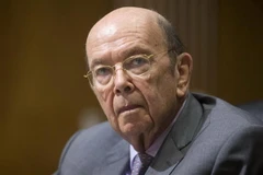 Bộ trưởng Thương mại Mỹ Wilbur Ross trong phiên điều trần tại Ủy ban tài chính Thượng viện Mỹ ở Washington DC., ngày 20/6. (Nguồn: EPA/TTXVN)