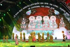 Chương trình nghệ thuật tại buổi lễ. (Ảnh Thành Đạt/TTXVN)