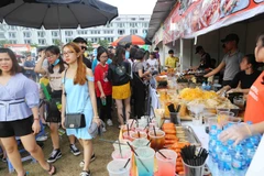 Lễ hội ẩm thực và văn hóa châu Á 2018 tại Hạ Long. (Ảnh: Thành Đạt/TTXVN)