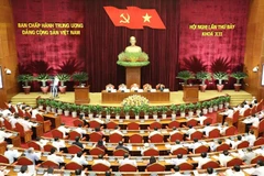 Toàn cảnh phiên thảo luận Đề án cải cách chính sách tiền lương, chiều 9/5. (Ảnh: Trí Dũng/TTXVN)