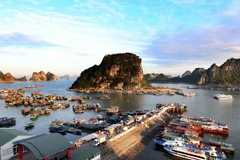 Một góc cảng Cái Rồng, Vân Đồn, Quảng Ninh. (Ảnh: Quang Quyết/TTXVN)