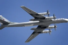 Máy bay ném bom chiến lược Tupolev Tu-95 của Nga. ( Nguồn: AFP/TTXVN)