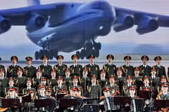 Các thành viên đoàn Đoàn ca múa Aleksandrov. (Ảnh: Sputnick)
